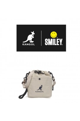 Kangol x Smiley Drawstring Bag- Light Beige 8010